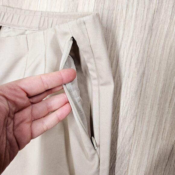 J. Jill Womens Tank Khaki Cropped Chino Pants Zipper Pockets Pull On Size 18... - Picture 4 of 10